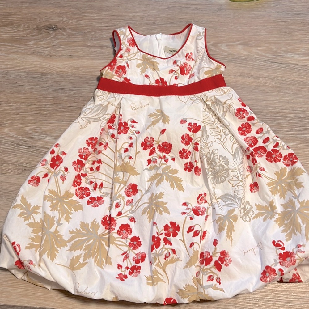 Burberry floral infant dress